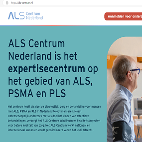 ALS webpagina