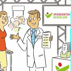 Specialist aan het praten met een persoon