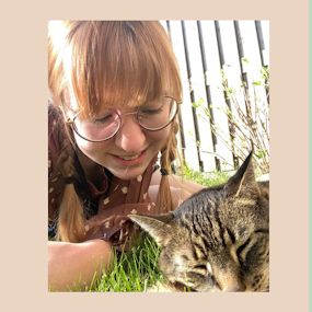 persoon en kat