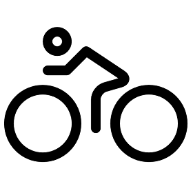 Persoon op fiets
