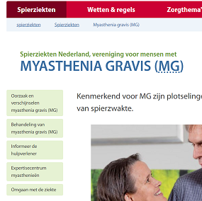 Webpagina Myasthenia Gravis