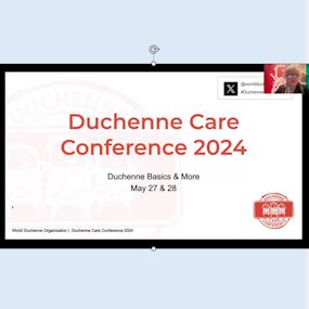 Screenshot video Duchenne Care Conference