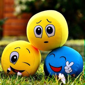 ballen met smileys