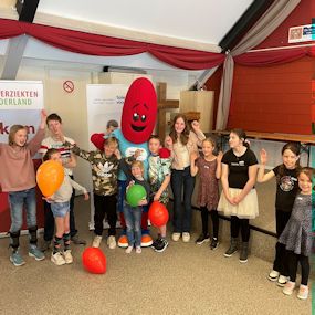 Kinderen op de spierspeeldag