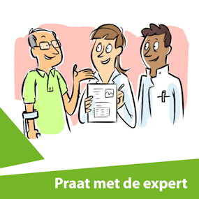 praat met de expert folder