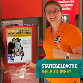 Persoon doneert geld