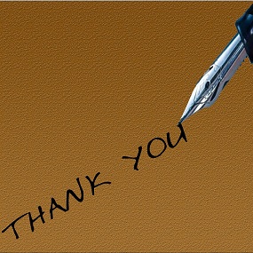 thank you tekst