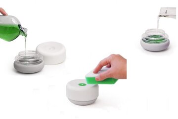 Beeld van: Eenhandige zeepdispenser