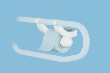 Beeld van: Toiletrolhouder eenhandig bedienbaar