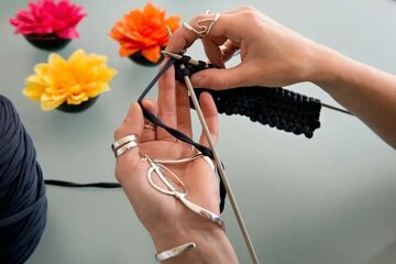 Beeld van: Zilveren hand- vingerspalk