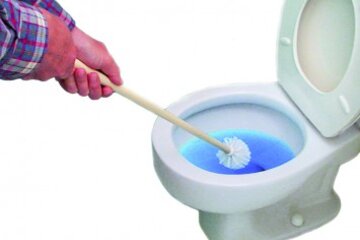 Beeld van: Toiletborstel met lange steel