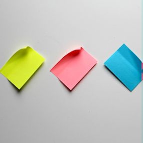 3 plakpapiertjes