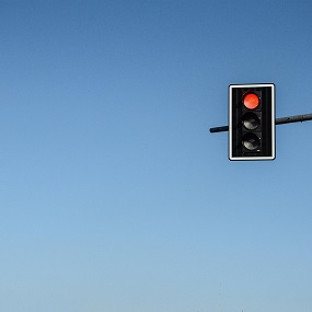 Verkeerslicht op rood